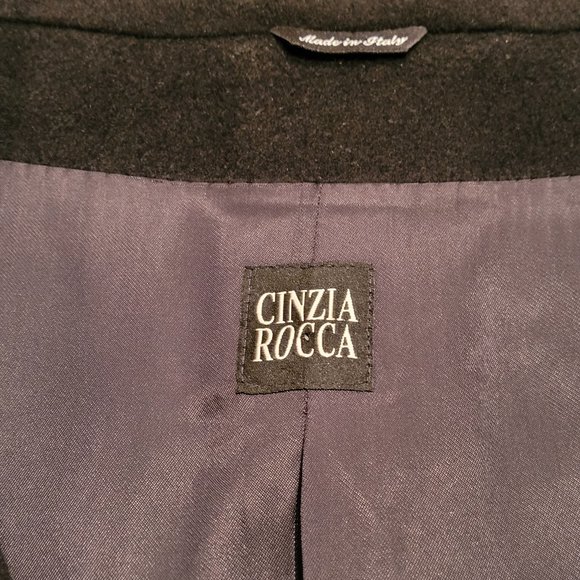 Cinzia Rocca Wool Coat, Black NWOT - Picture 5 of 6